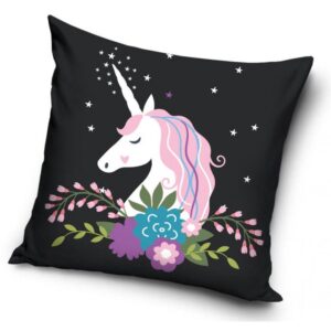 Unicorn - Kuddfodral 40x40cm - Svart
