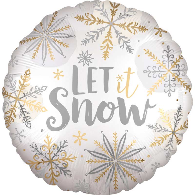 Folieballong Let it snow