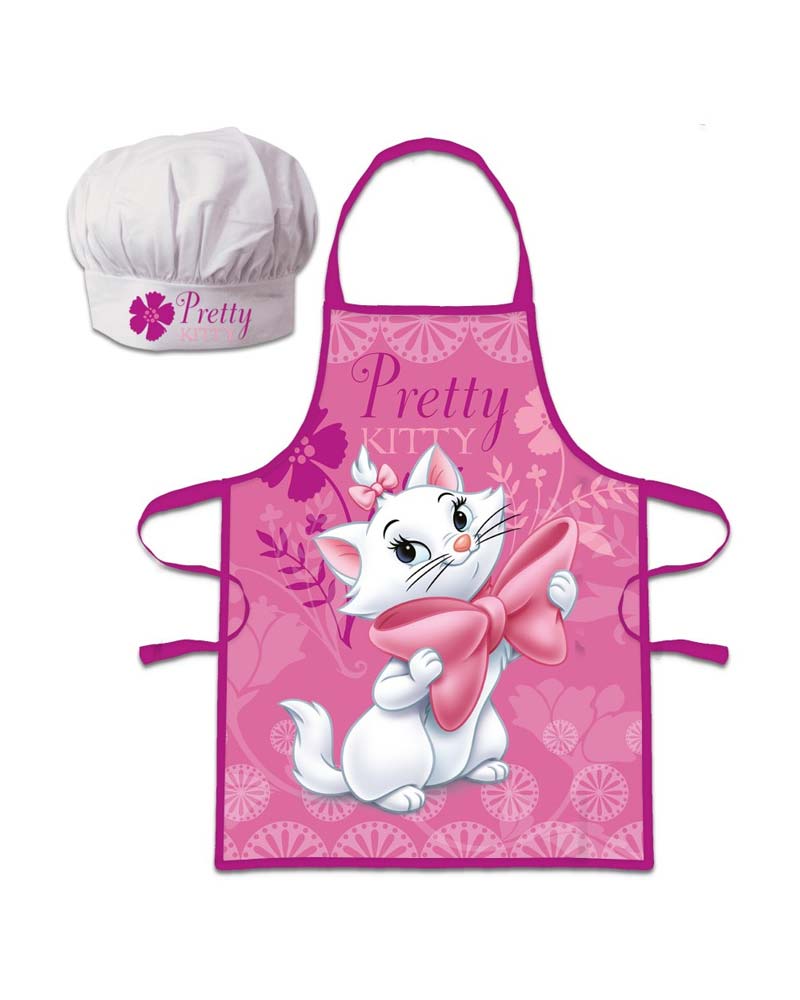 Aristocats: Marie - Kockset: Förkläde & kockmössa - Rosa