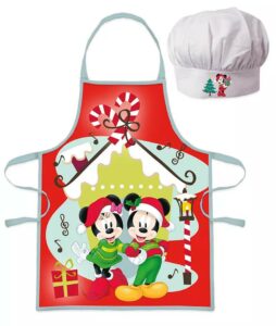 Mimmi & Musse Pigg: Kockset: Förkläde & kockmössa - Jul