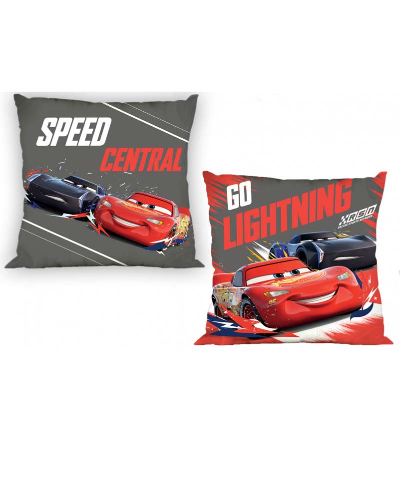 Bilar Go Lightning - Kuddfodral 40x40cm