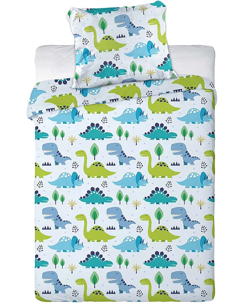 Dinosaurier Påslakanset Junior 100×135 cm