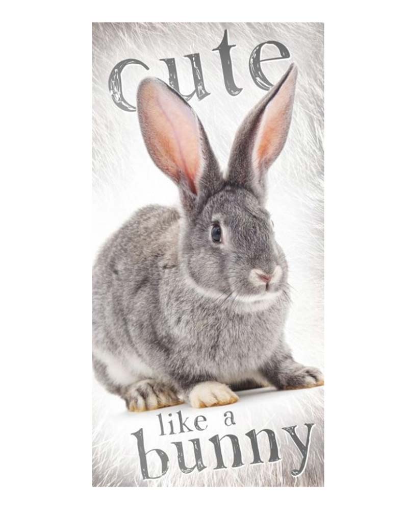 Cute like a bunny - Badlakan/Handduk 70 x 140 cm
