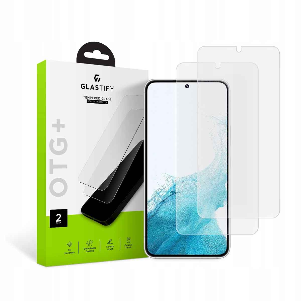 Skärmskydd i härdat glas för Samsung Galaxy S22 - 2-pack