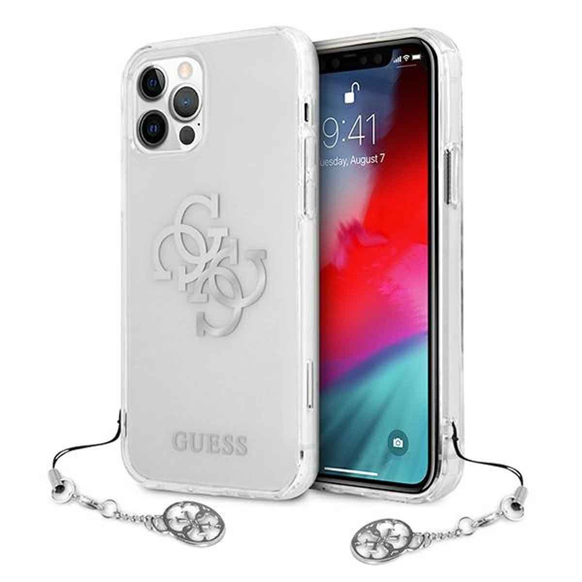 Skal med smycke - Apple iPhone 12/12 Pro - Silver