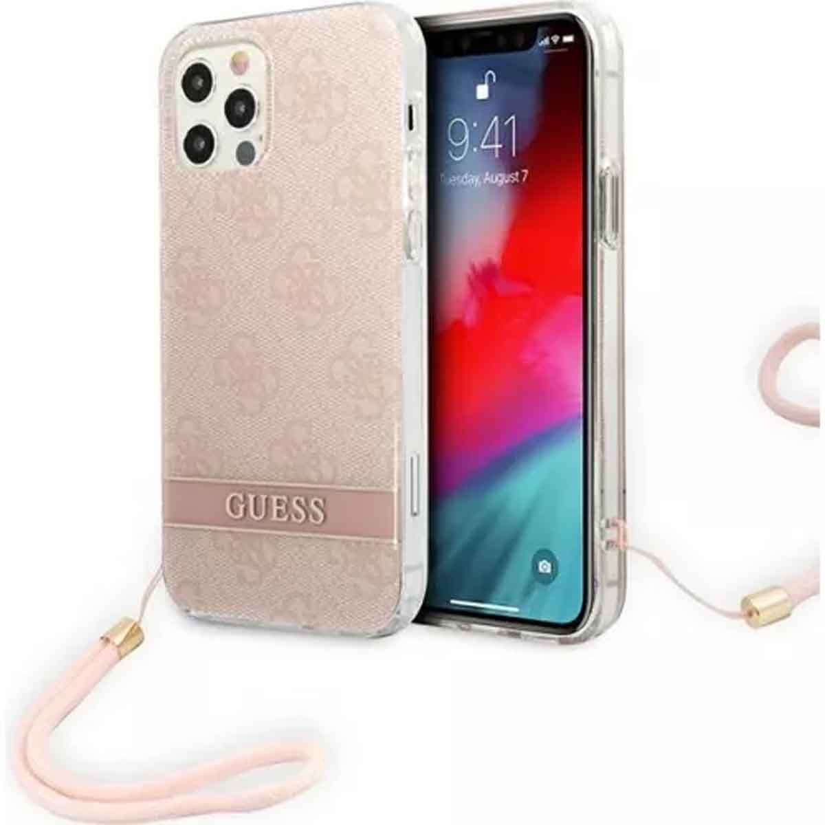 Skal med rem - Apple iPhone 12/12 Pro - Rosa