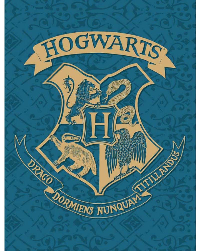 Hogwarts - Fleecefilt Pläd 130x170cm