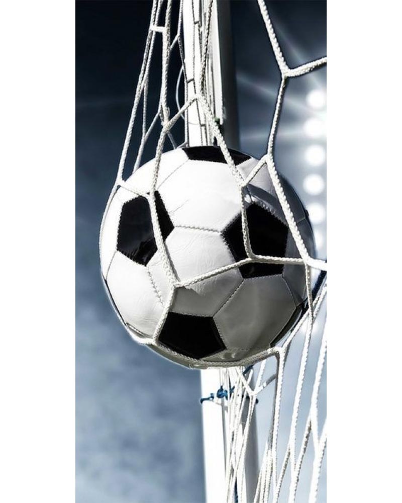 Fotboll i nät - Badlakan/Handduk 70 x 140 cm