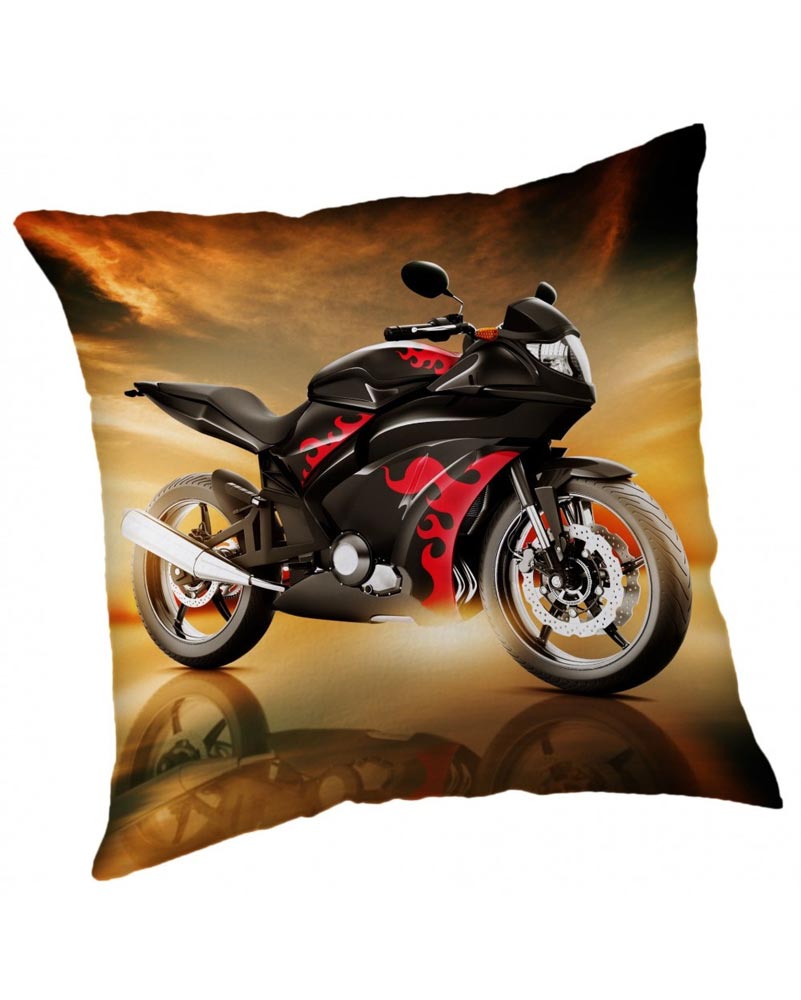 Motorcykel - Kudde 40x40cm