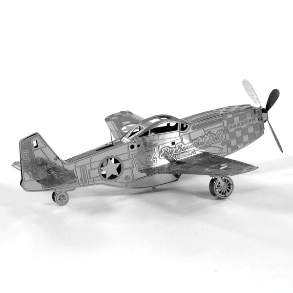 - Flyg, Mustang P-51 - Modellbyggsats i metall