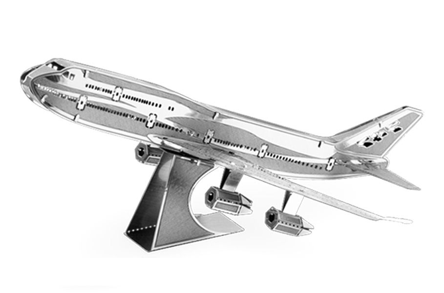 - Flyg Boeing 747 - Modellbyggsats i metall