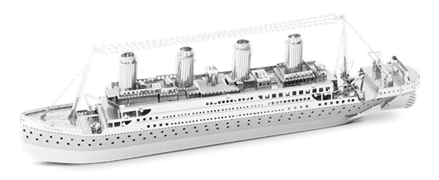 - Fartyg, Titanic - Modellbyggsats i metall
