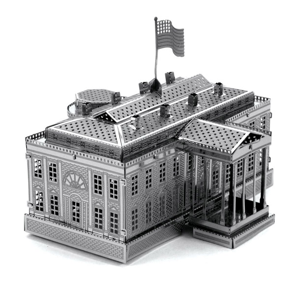 - Vita Huset, Washington D.C - Modellbyggsats i metall
