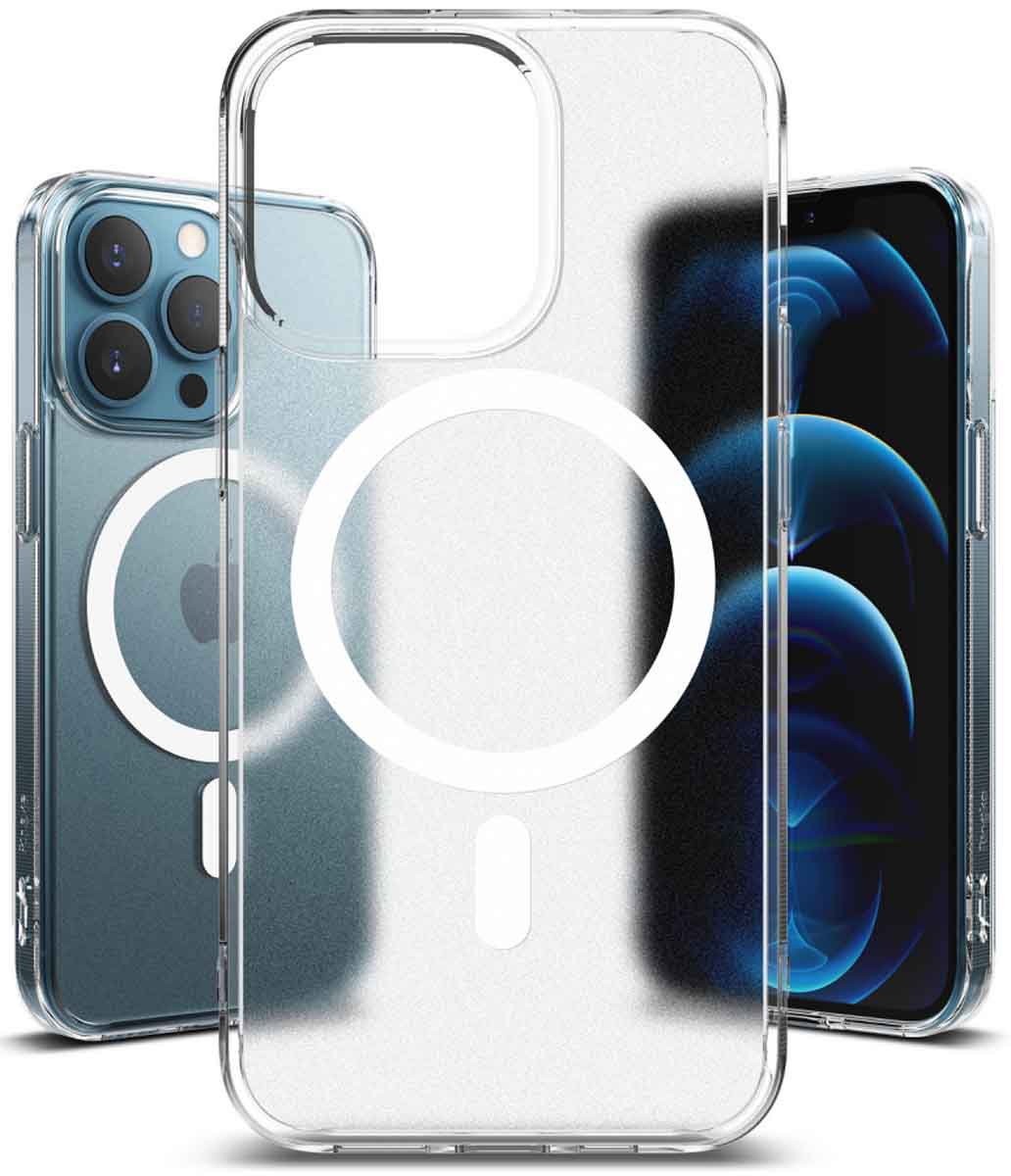 Fusion Magnetic Transparent skal - Apple iPhone 13 Pro Max - Vit