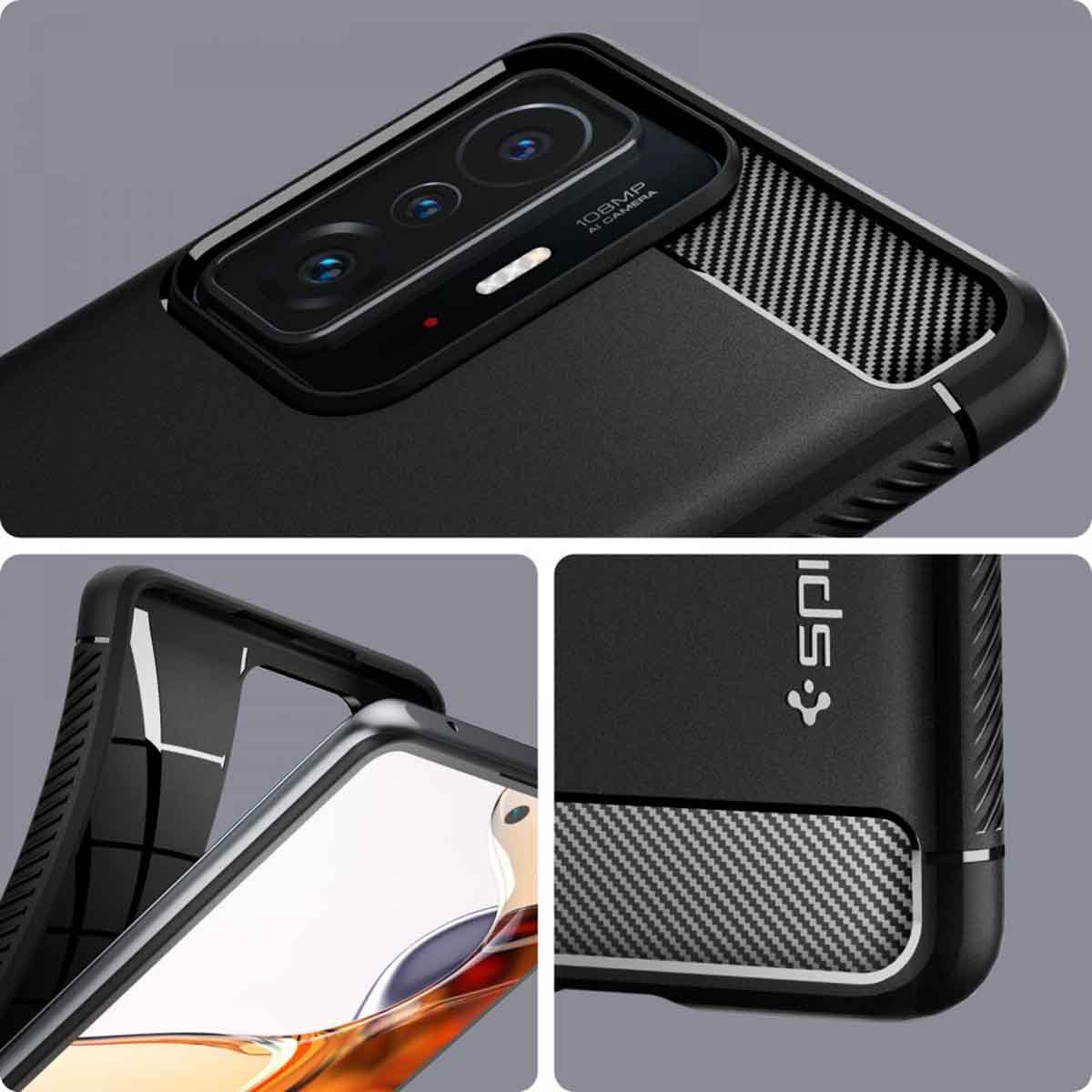Rugged Armor Skal - Xiaomi 11T Pro - Svart - Bild 3