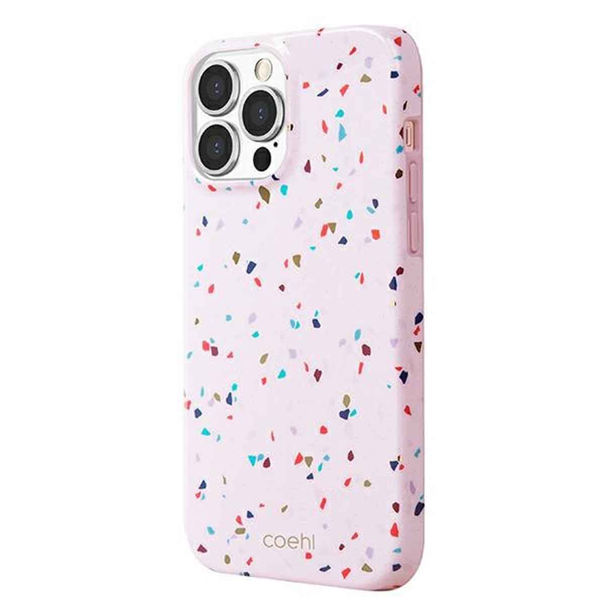 Coehl Terrazzo Skal - Apple iPhone 13 Pro Max - Rosa